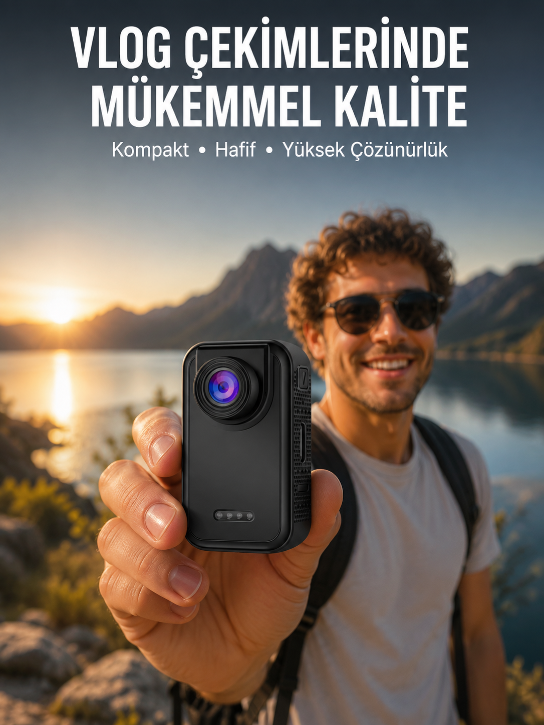 Vlog, Seyahat ve Günlük Video Çekimleri İçin Mini Kamera - Lisinya Vlog, Seyahat ve Günlük Video Çekimleri İçin Mini Kamera - Lisinya