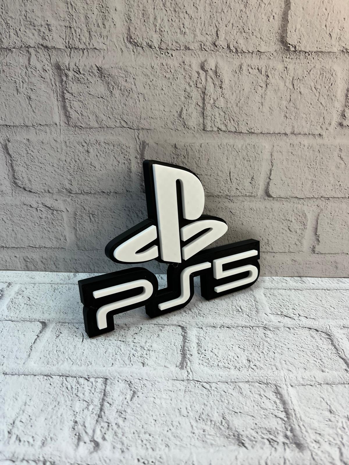 PlayStation 5 Logo Duvar Dekoru Minimal Tasarım 16×12 cm - Lisinya