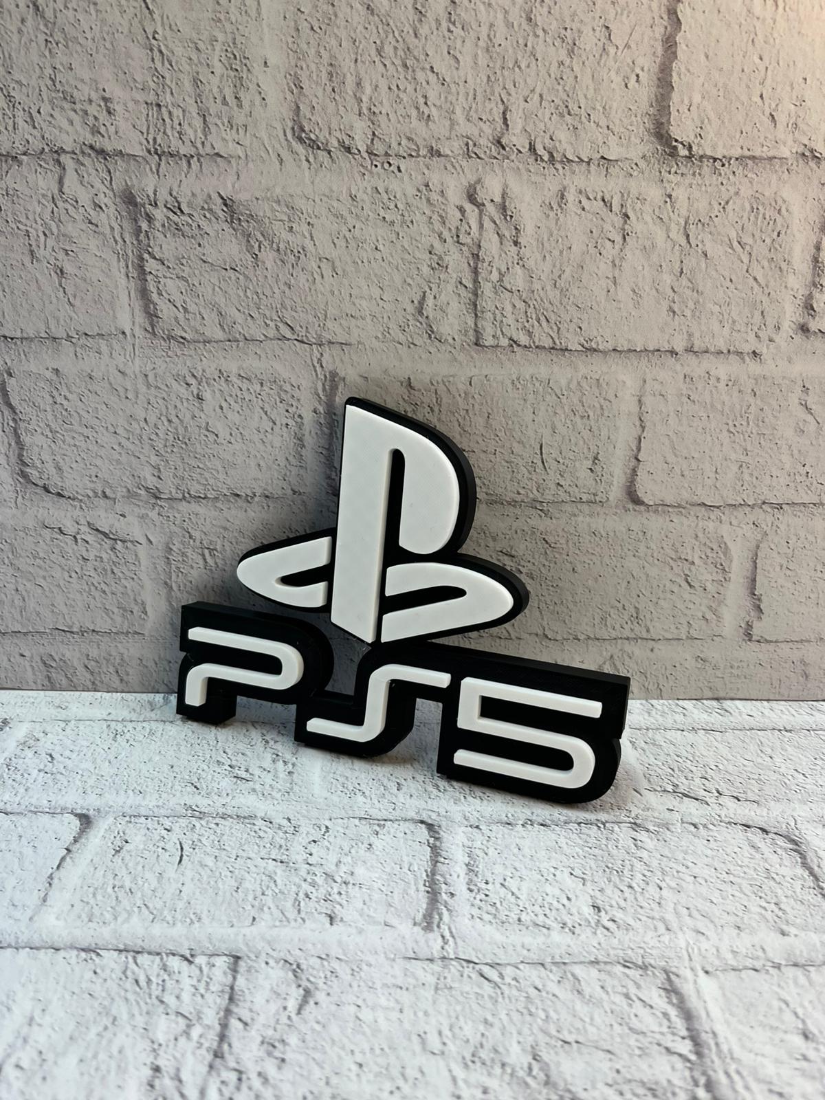 PlayStation 5 Logo Duvar Dekoru Minimal Tasarım 16×12 cm - Lisinya