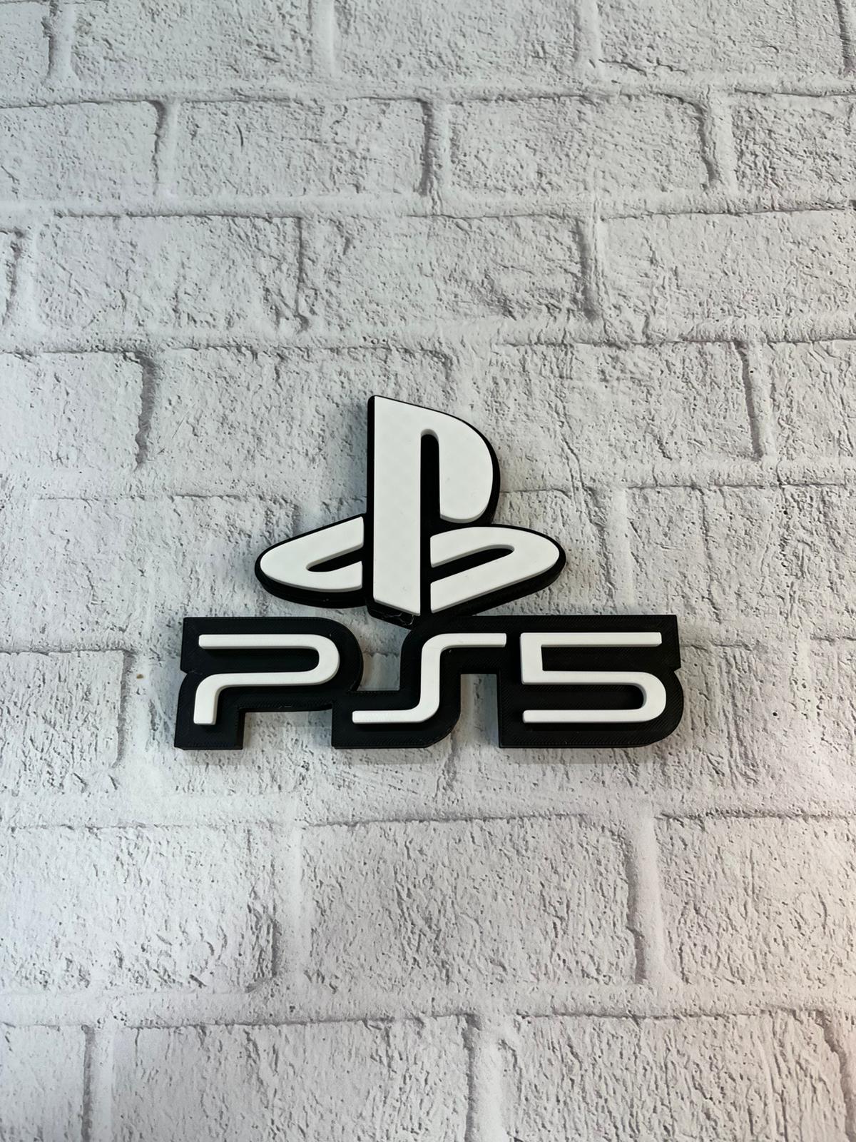 PlayStation 5 Logo Duvar Dekoru Minimal Tasarım 16×12 cm - Lisinya