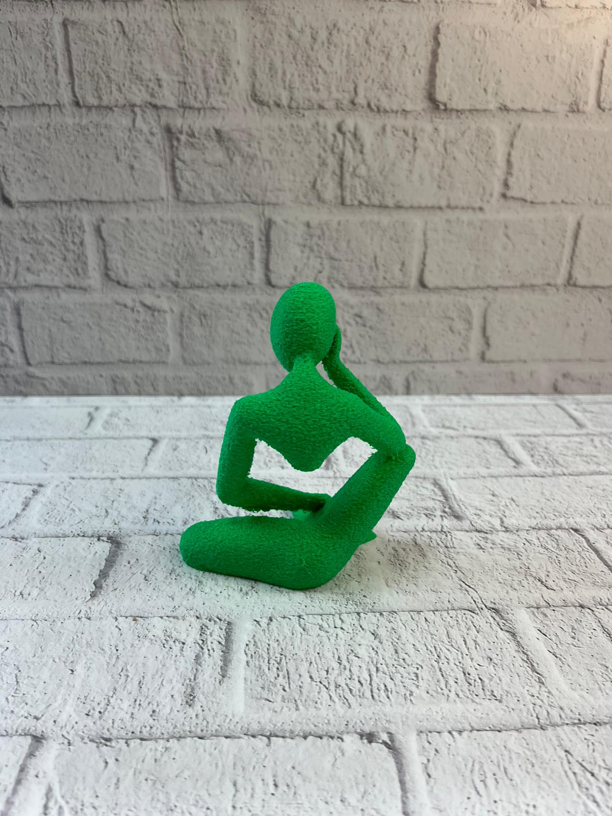 DEKORATİF İNSAN FİGÜRÜ YEŞİL - Lisinya