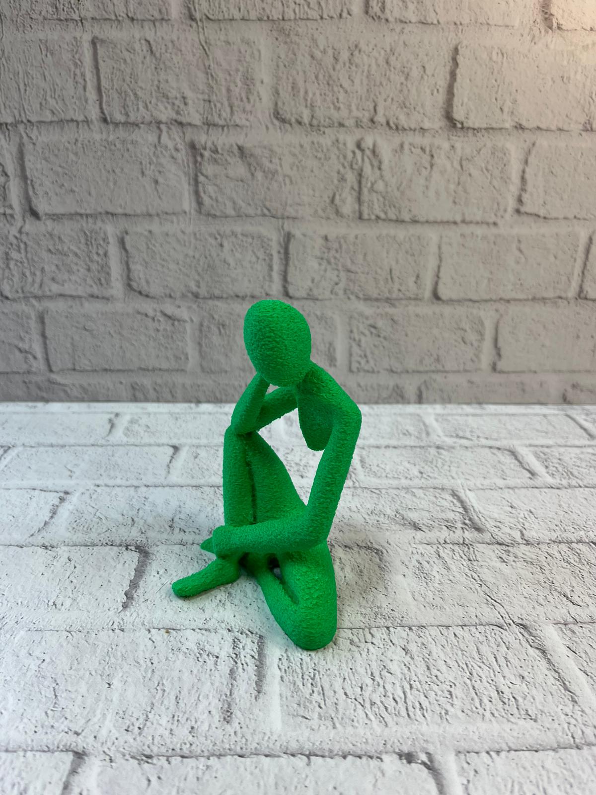 DEKORATİF İNSAN FİGÜRÜ YEŞİL - Lisinya