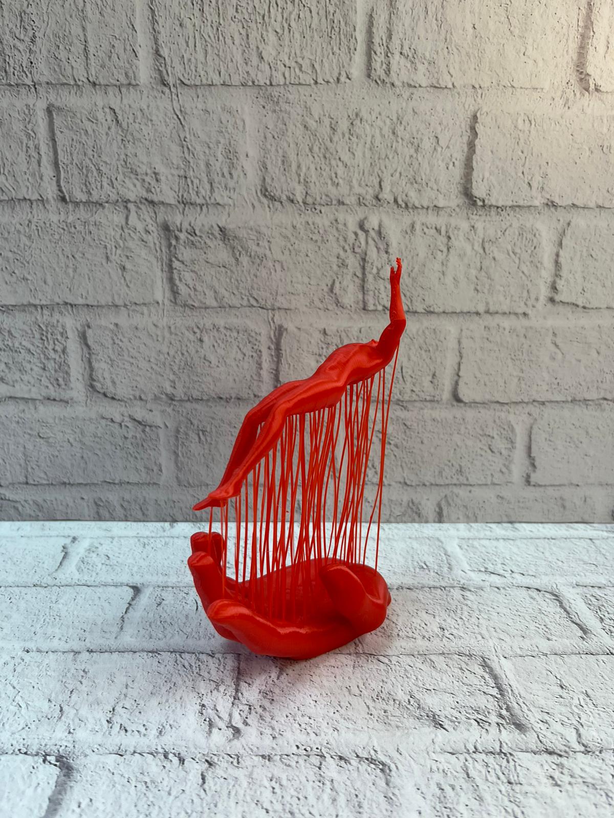 EL İNSAN FİGÜRÜ KIRMIZI - Lisinya