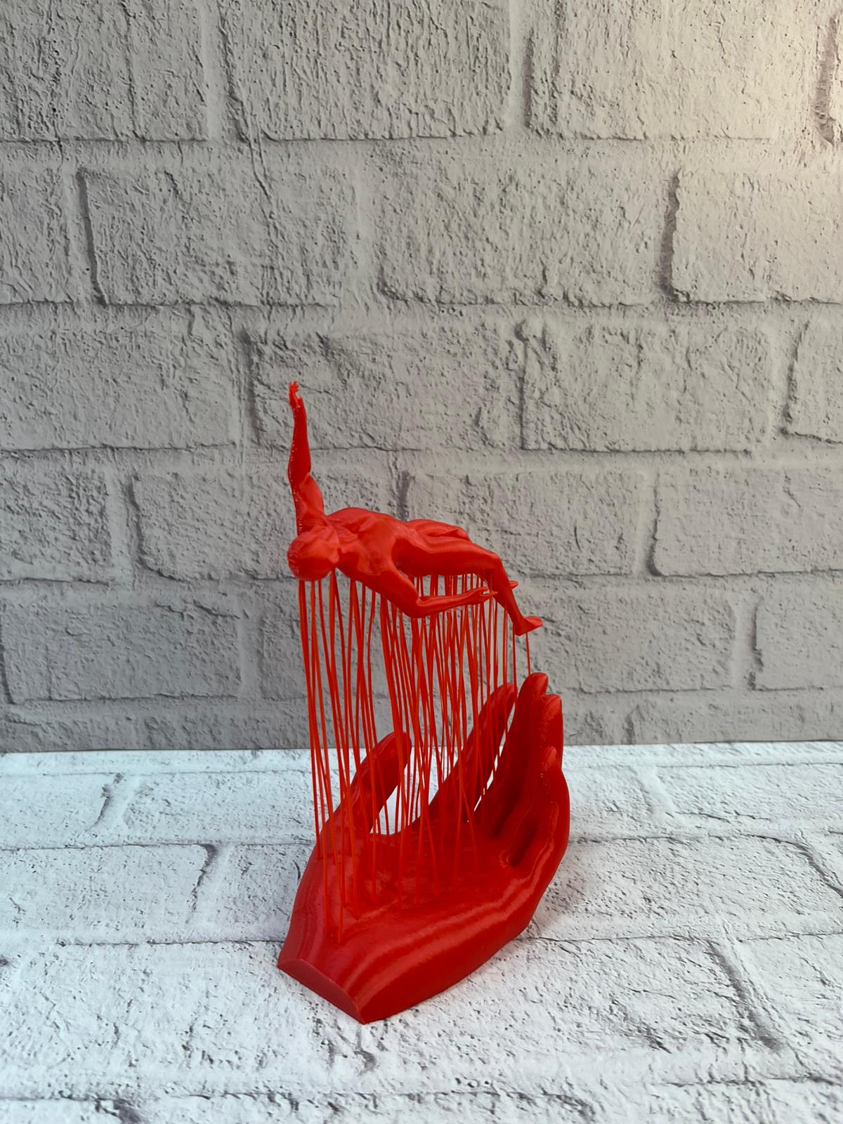 EL İNSAN FİGÜRÜ KIRMIZI - Lisinya