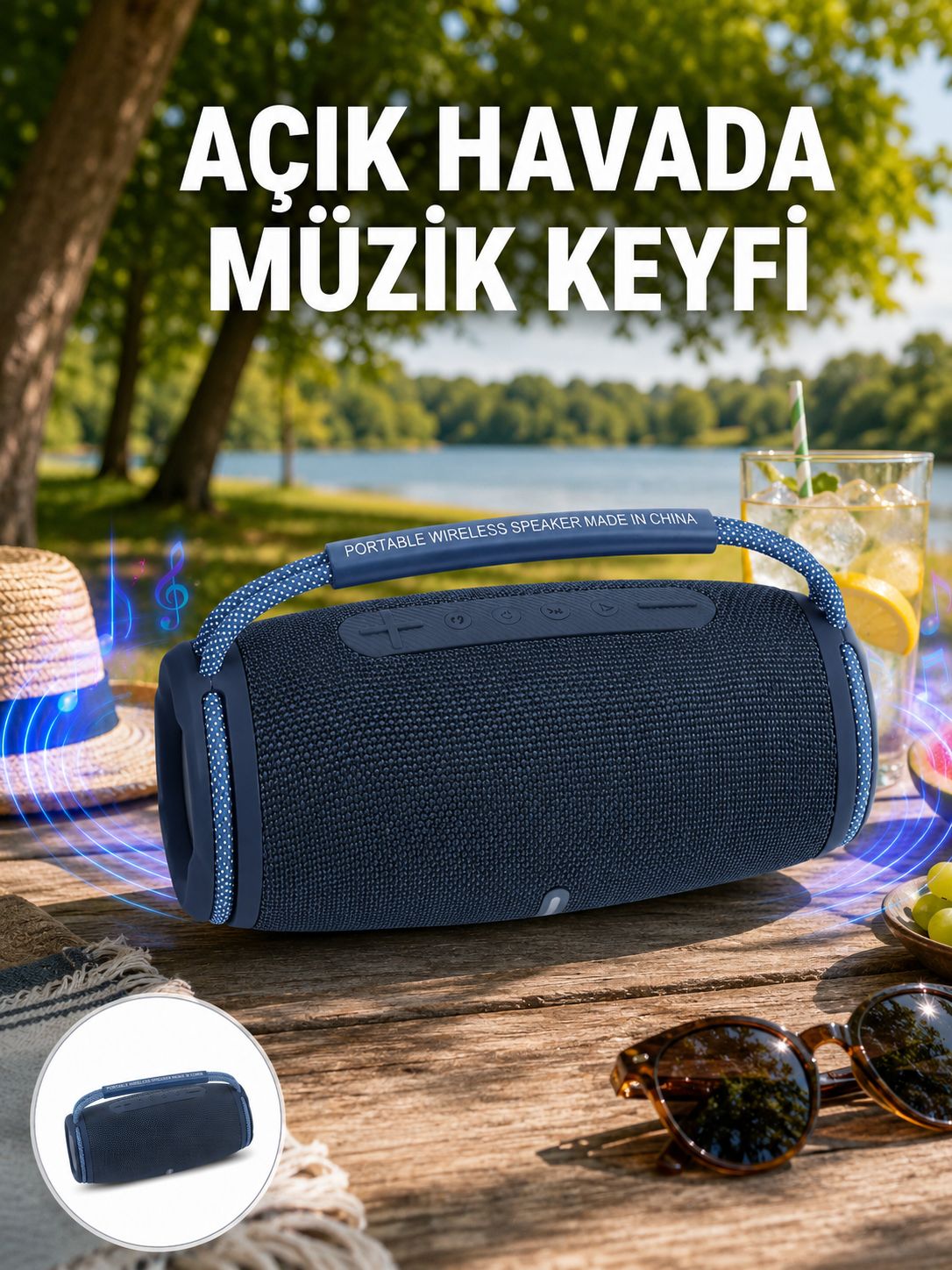 Hafif ve Dayanıklı Renkli Işıklı Taşınabilir Müzik Hoparlörü - Lisinya Hafif ve Dayanıklı Renkli Işıklı Taşınabilir Müzik Hoparlörü - Lisinya