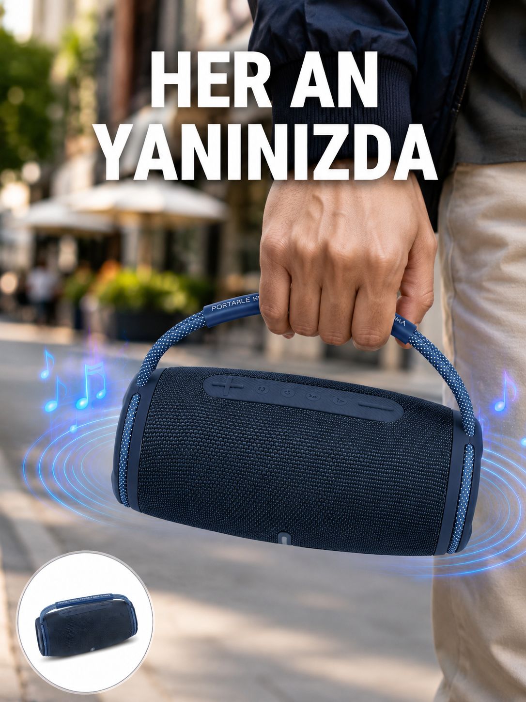 Net Stereo Ses Sunan IPX5 Su Geçirmez Bluetooth Hoparlör - Lisinya Net Stereo Ses Sunan IPX5 Su Geçirmez Bluetooth Hoparlör - Lisinya