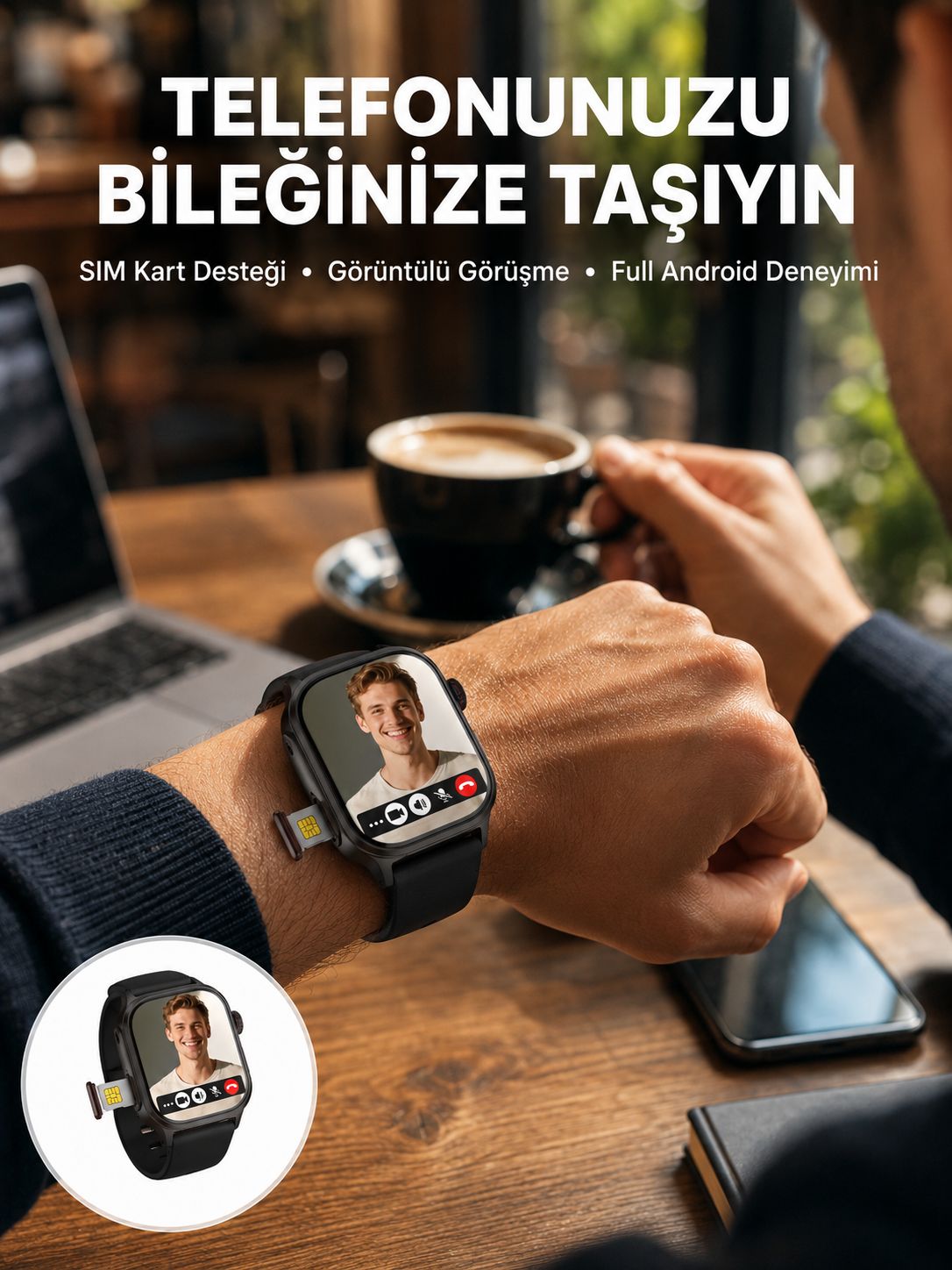 SIM Kartlı GPS Destekli Akıllı Saat Sesli Görüşmeli - Lisinya SIM Kartlı GPS Destekli Akıllı Saat Sesli Görüşmeli - Lisinya