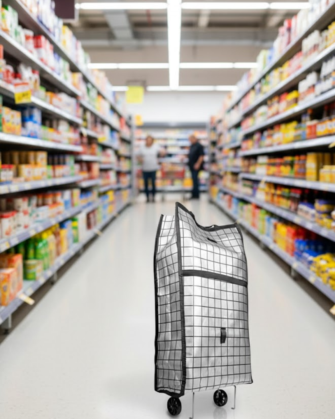 Geniş Hacimli Tekerlekli Pazar Çantası Dayanıklı ve Ergonomik - Lisinya