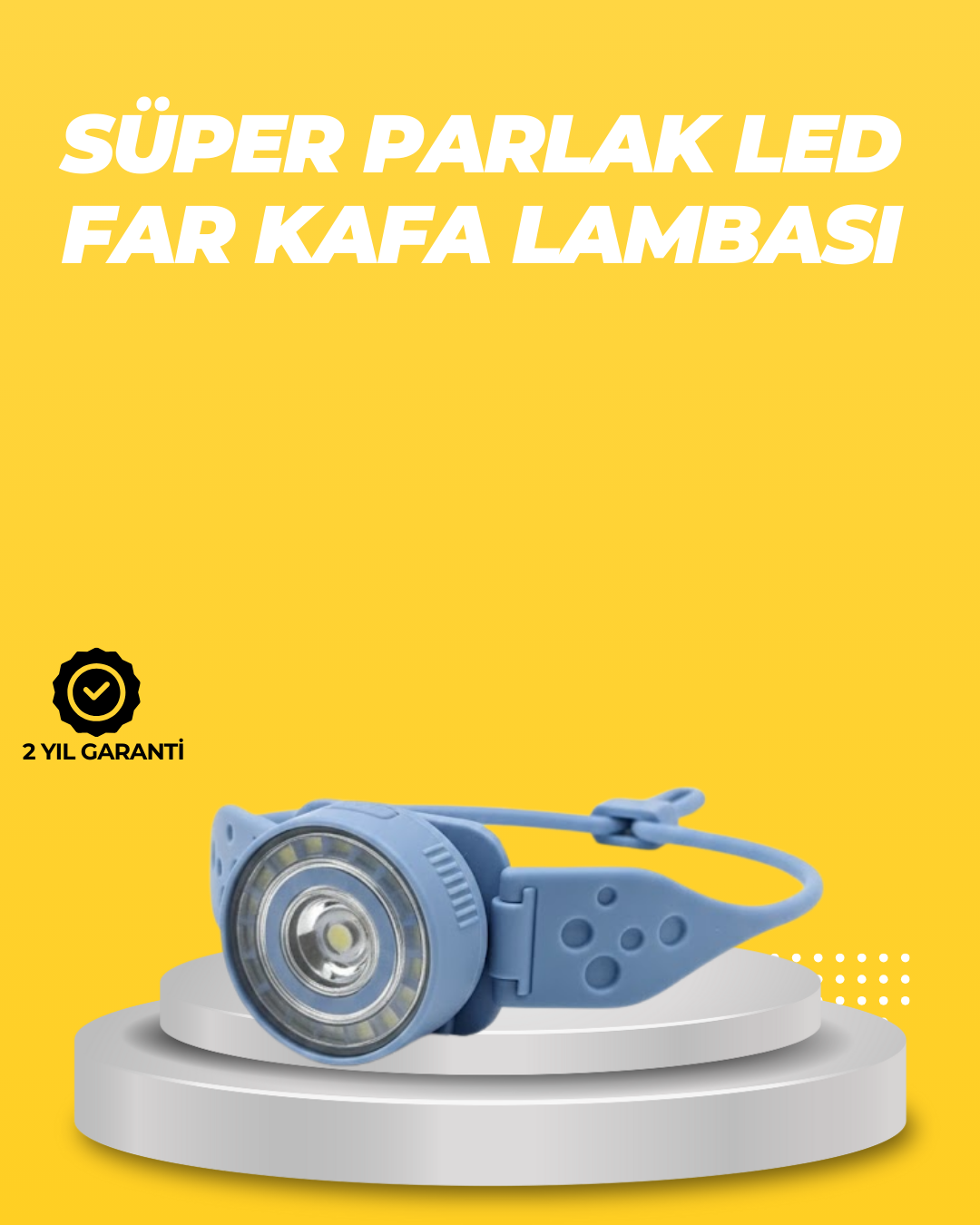 Kampçı Kafa Lambası Su Geçirmez Çok Modlu LED - Lisinya