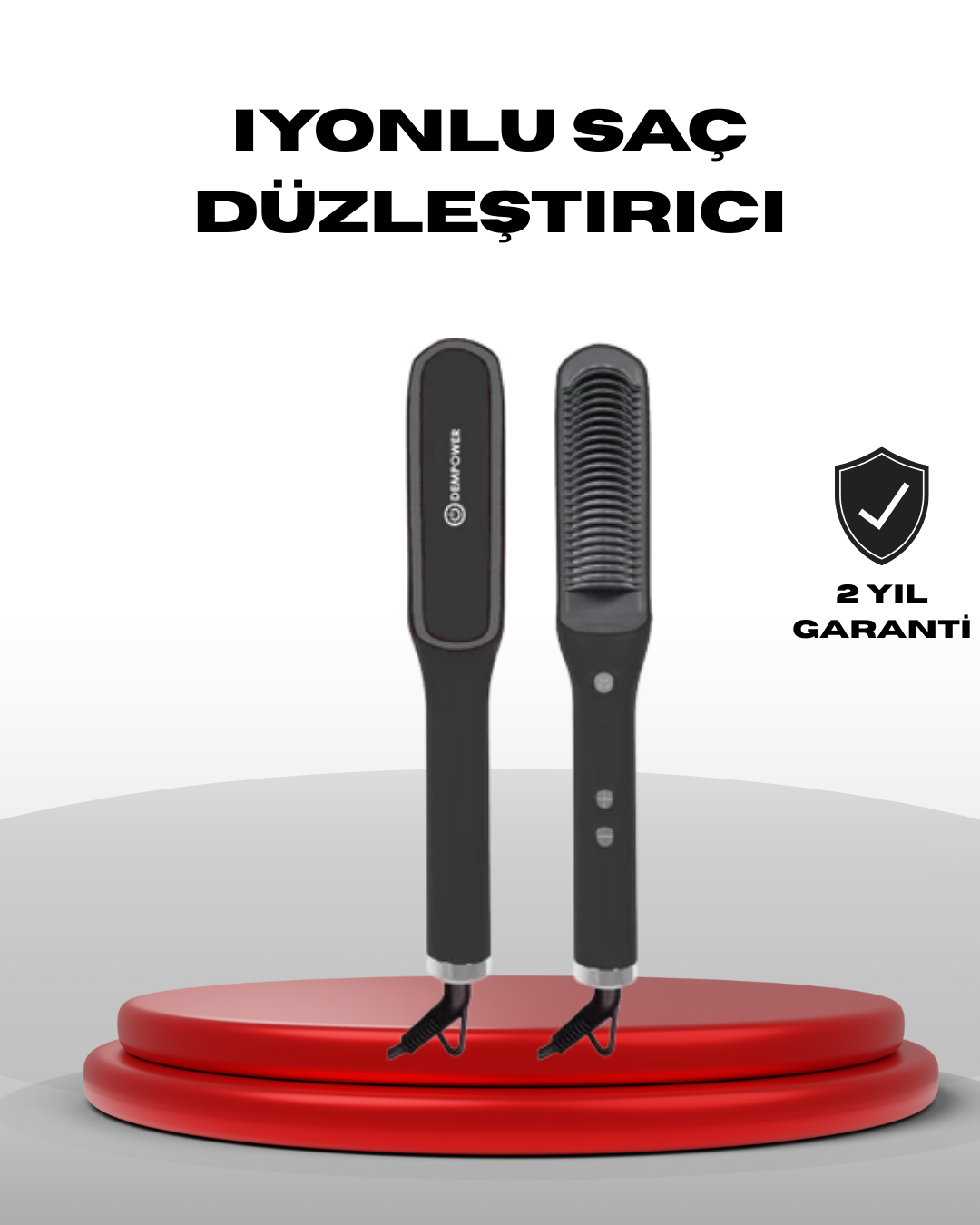 İyonlu Saç Düzleştirici Tarak Hızlı Isınma ve Ayarlanabilir Isı - Lisinya