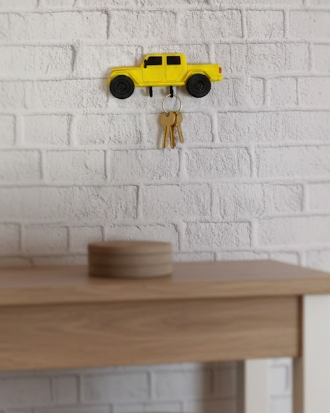 Araba Figürlü Duvar Anahtarlığı Ev ve Ofis İçin Dekoratif Tasarım - Lisinya