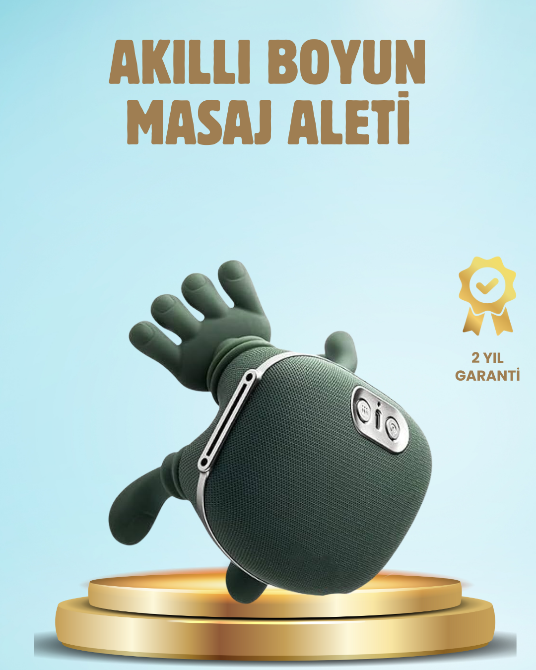 Isıtmalı Boyun ve Omuz Masaj Aleti Kablosuz Rahatlatıcı - Lisinya