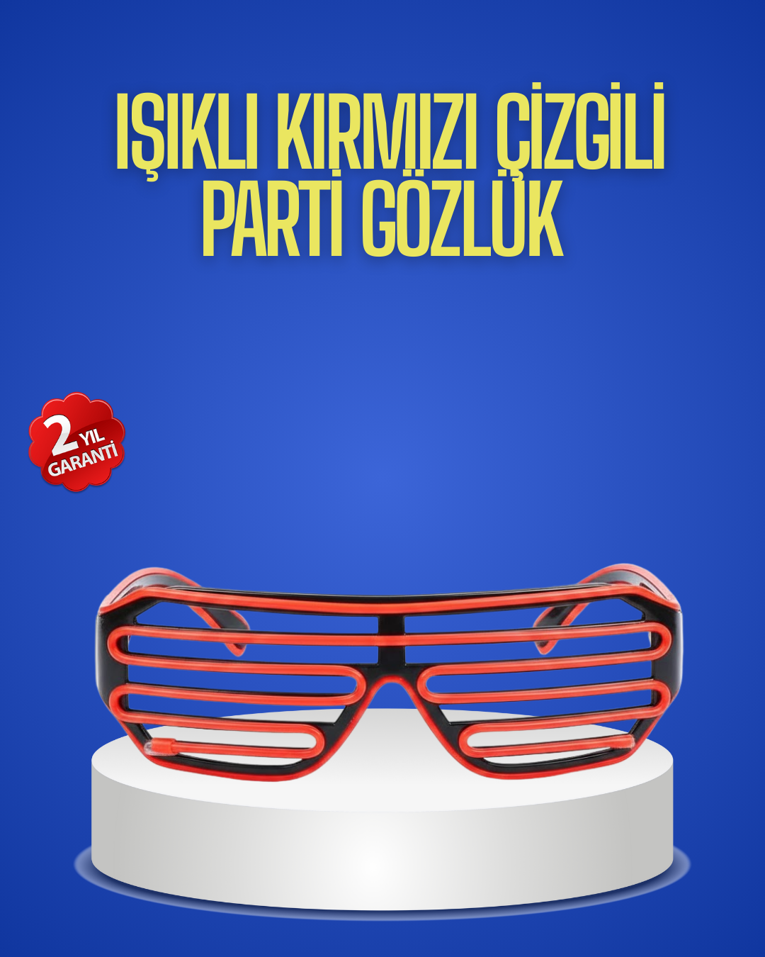 Gece Organizasyonları İçin Renkli LED Gözlük - Lisinya