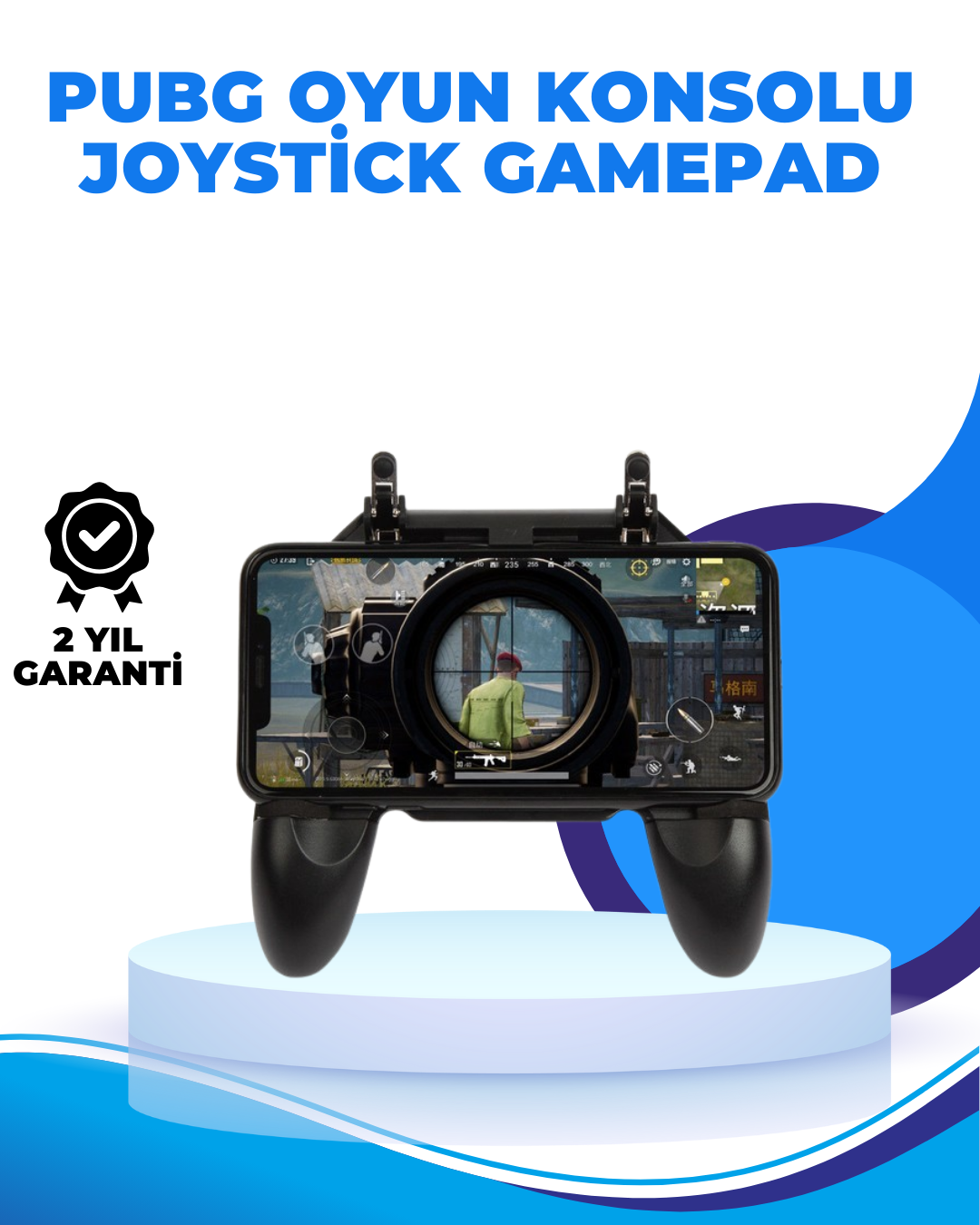 Joystickli ve Tetikleyicili PUBG Mobile Gamepad Oyun Kontrolcüsü - Lisinya
