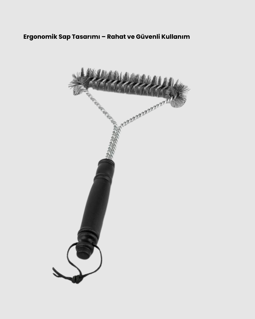 Barbekü ve Mangal İçin Tel Izgara Temizleyici Fırça - Lisinya