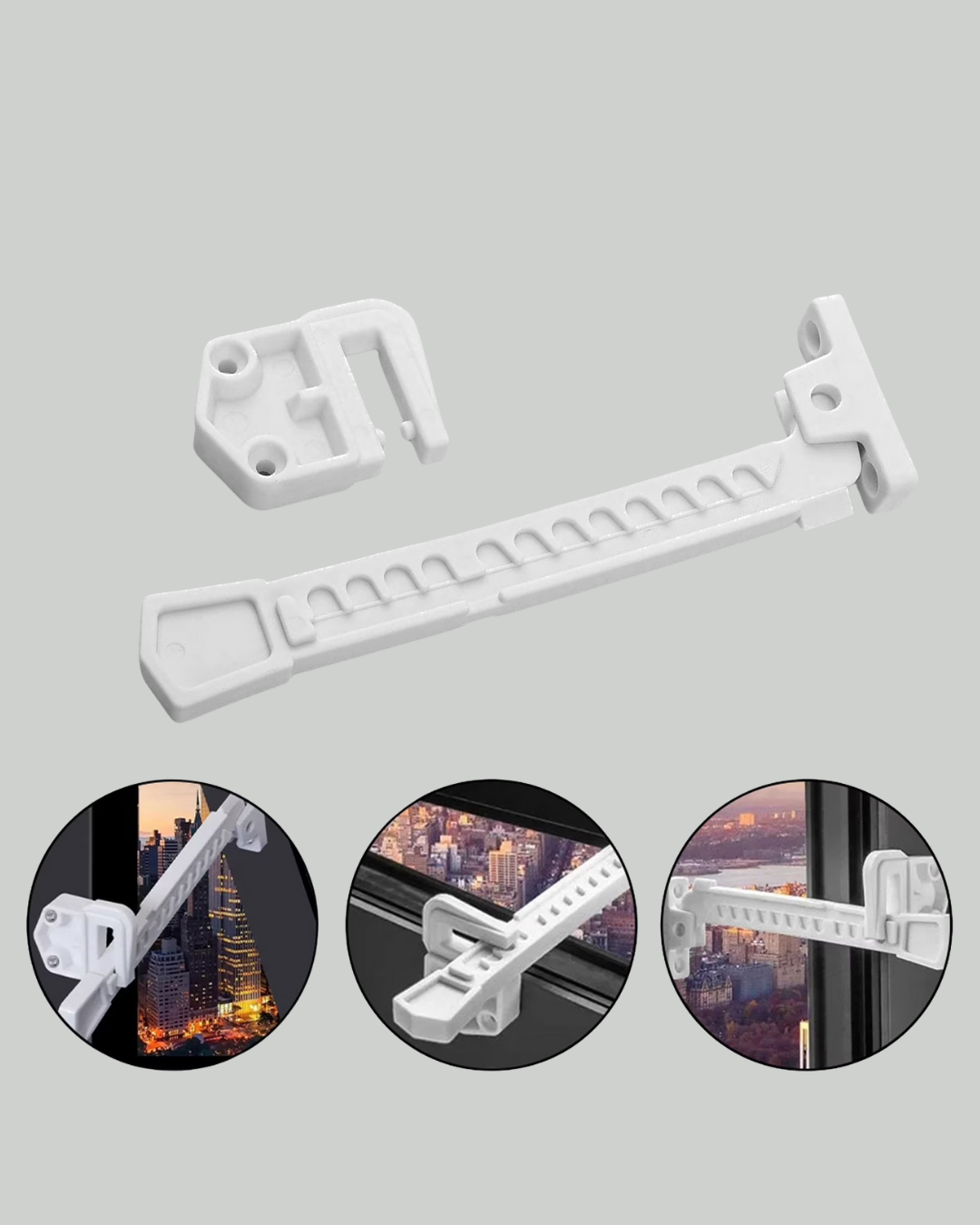 Cam Pencere Açılma Kontrol Kilidi Kolay Montaj 3’lü - Lisinya