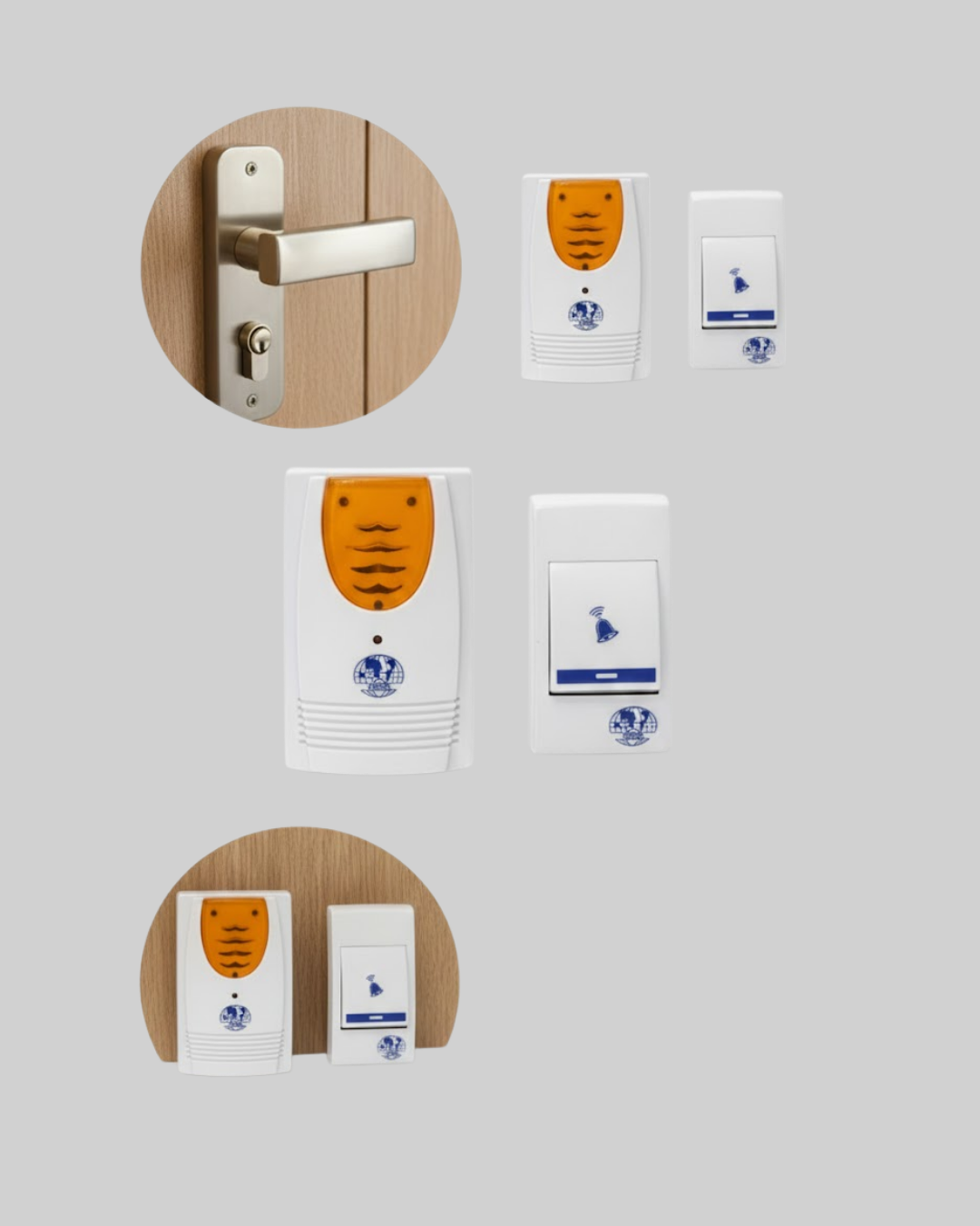 Kolay Kullanımlı Kablosuz Kapı Zili Şık ve Sade Tasarım - Lisinya