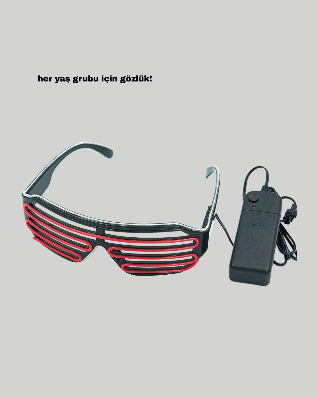 Dikkat Çeken Tasarımlı LED Işıklı Eğlence Gözlüğü - Lisinya