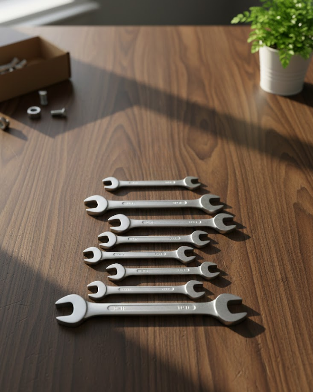 Kombine Açık Ağız Anahtar Seti 8 Parça Çok Amaçlı Kullanım - Lisinya