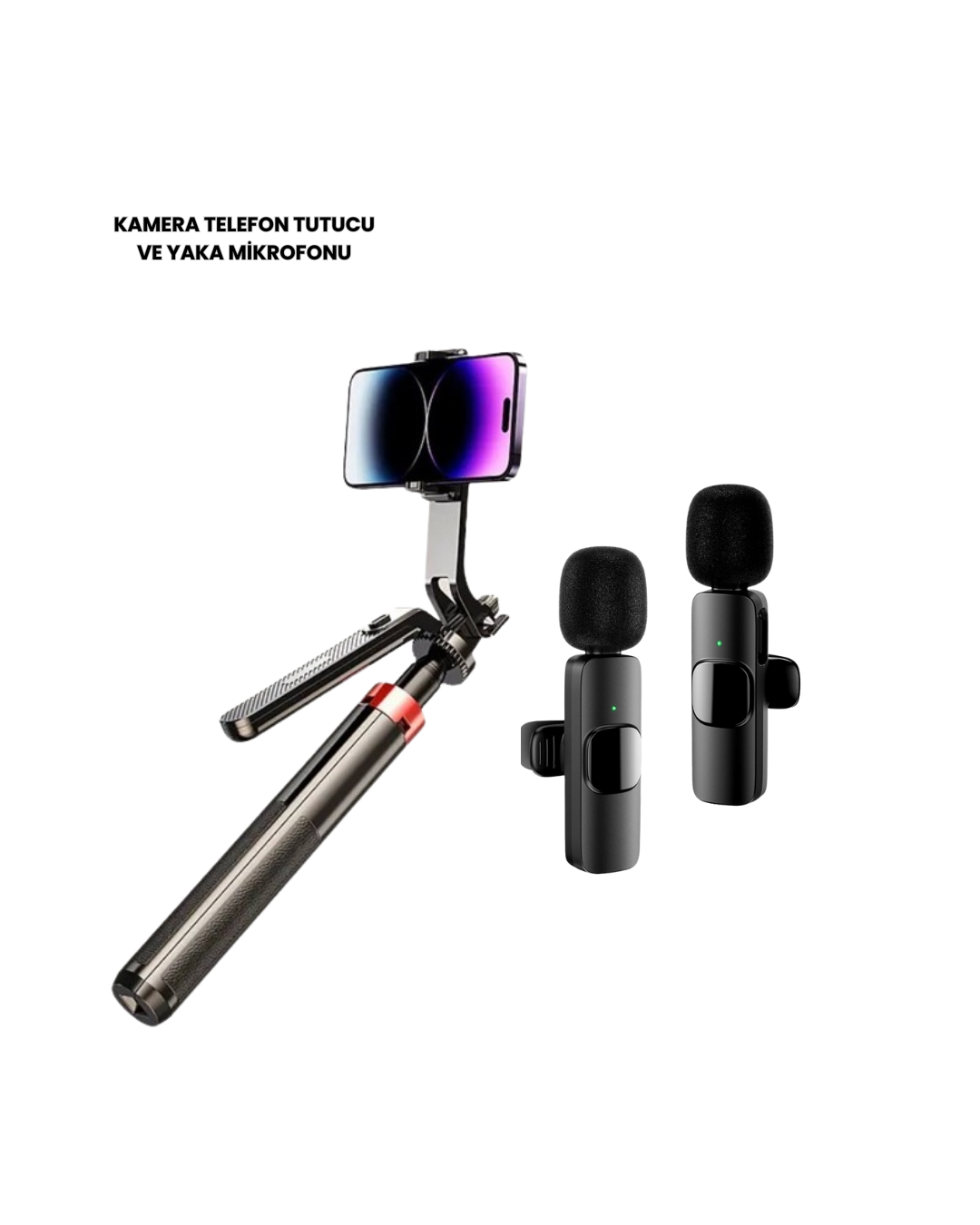 NPL2S TRİPOT +K11 YAKA MİKROFONU SET - Lisinya