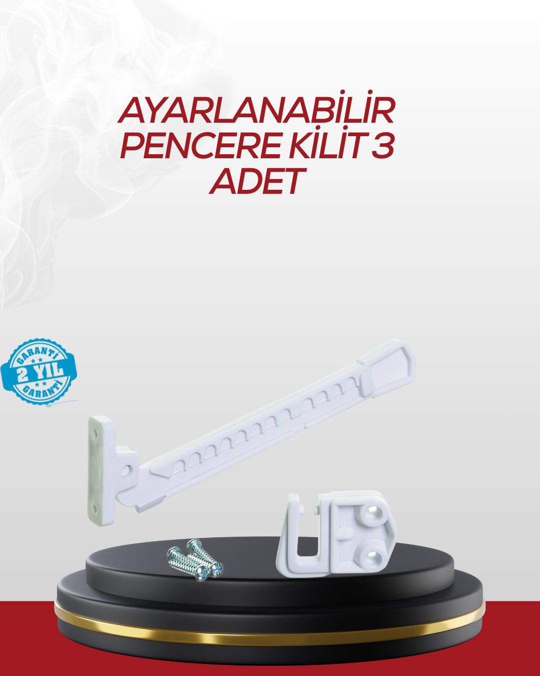 İçe Açılan Camlar İçin Emniyet Kilidi Seti 3’lü - Lisinya