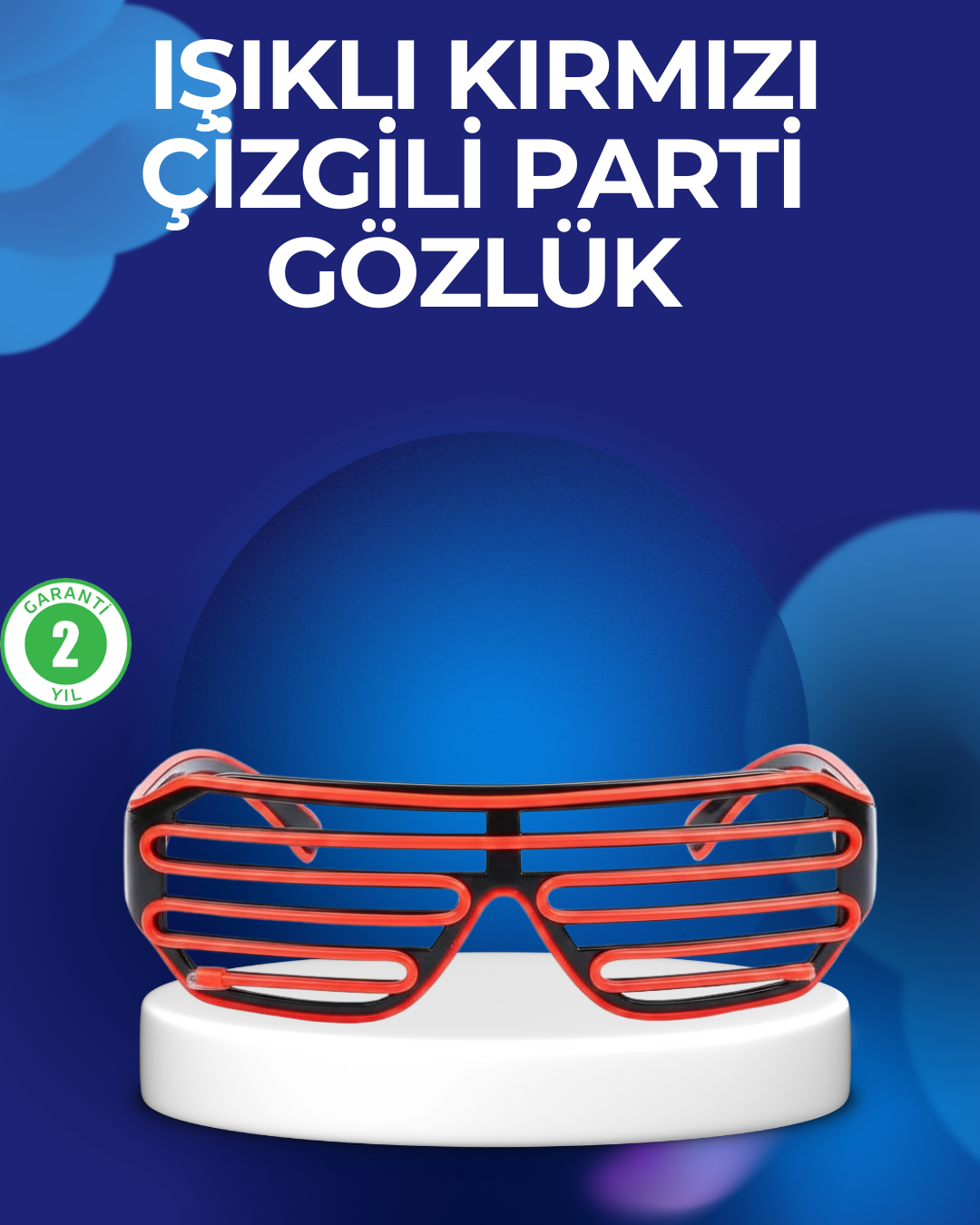 Parti ve Festival Aksesuarı LED Işıklı Gözlük - Lisinya Parti ve Festival Aksesuarı LED Işıklı Gözlük - Lisinya