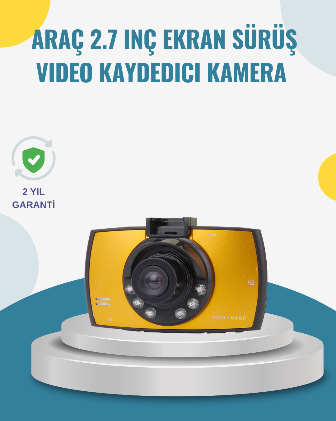 Araç İçi HD DVR Kamera G Sensor ve Hareket Algılama Özellikli - Lisinya