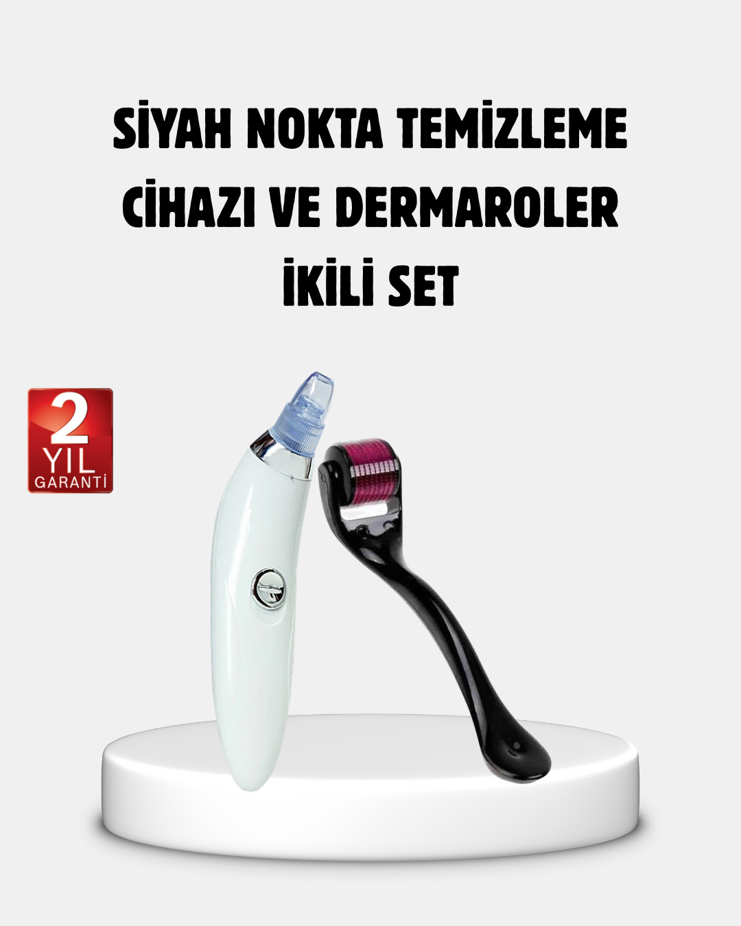 Evde Profesyonel Cilt Bakımı Dermaroller + Siyah Nokta Temizleyici Setı - Lisinya Evde Profesyonel Cilt Bakımı Dermaroller + Siyah Nokta Temizleyici Setı - Lisinya