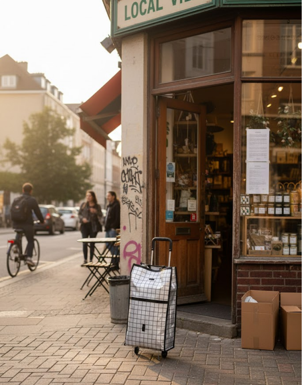 Günlük Alışverişler İçin Konforlu Tekerlekli Pazar Arabası - Lisinya