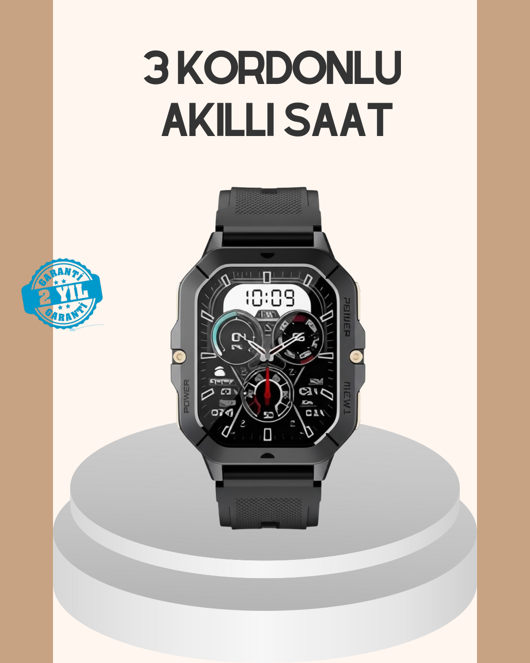 3 Kordonlu Akıllı Saat Uzun Pil Süreli - Lisinya