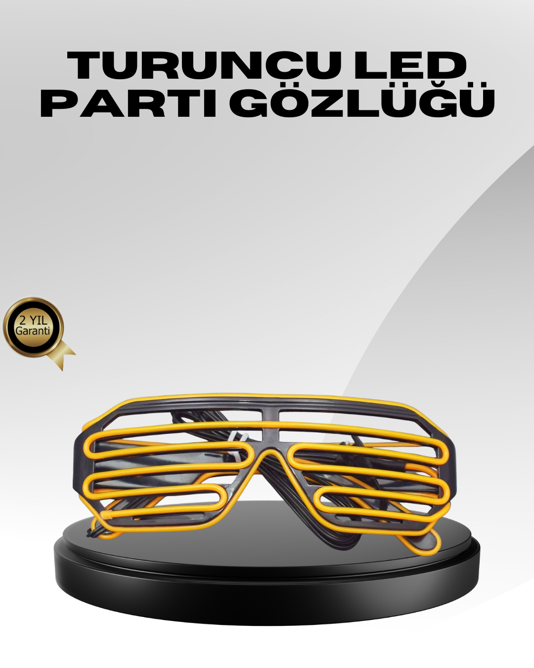 Işıklı Tasarımlı LED Gözlük Eğlence Aksesuarı - Lisinya