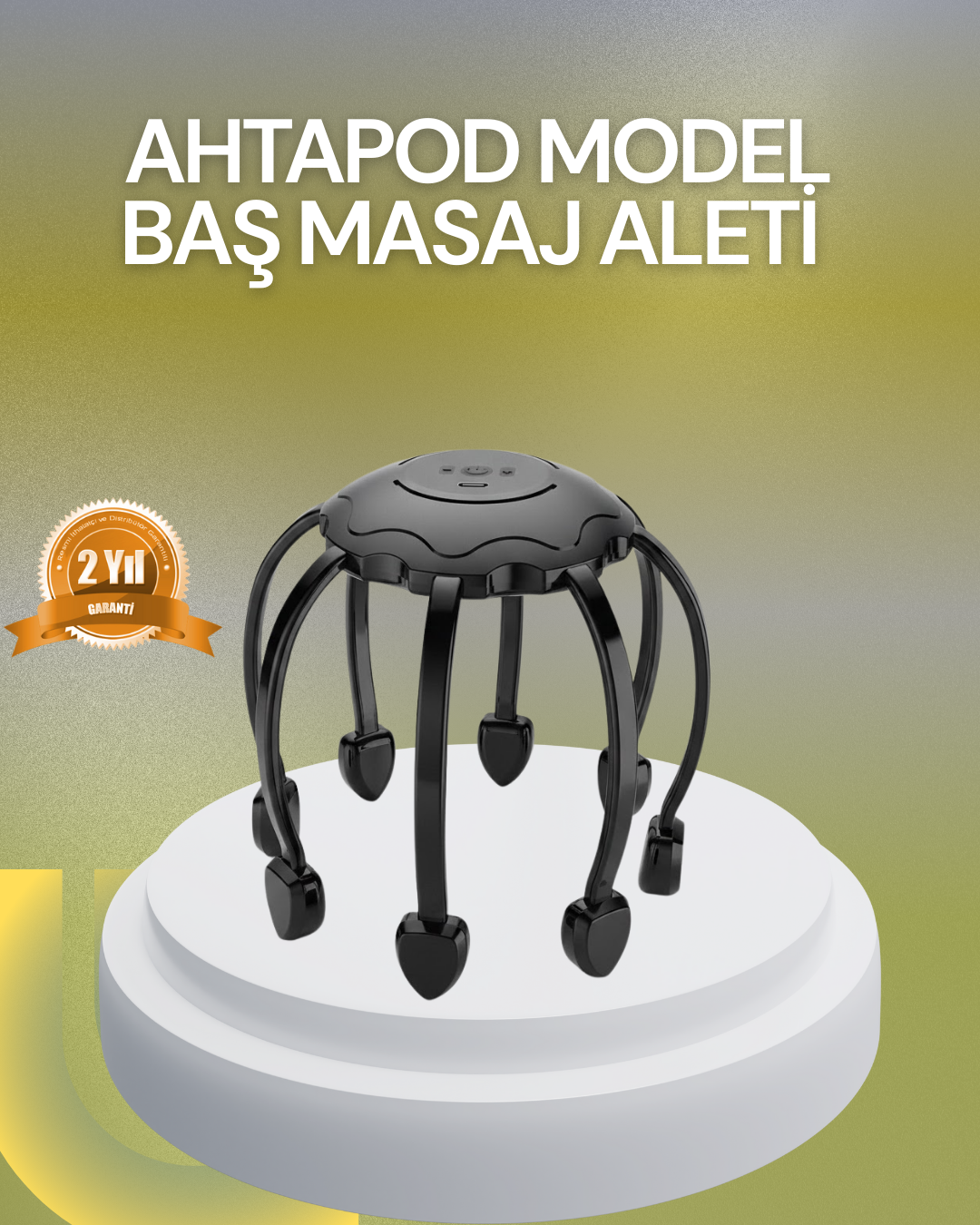 Elektrikli Kafa Masaj Aleti Çok Noktalı 360 Derece Kapsama - Lisinya