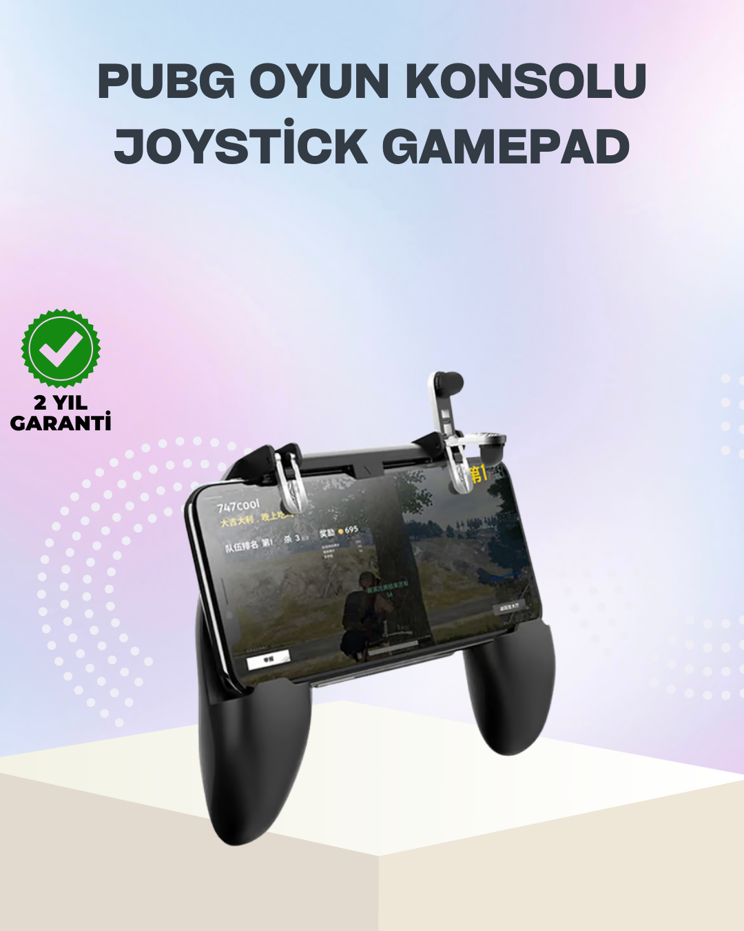 Mobil Oyunlar İçin Joystickli Ergonomik Gamepad Kontrol Cihazı - Lisinya