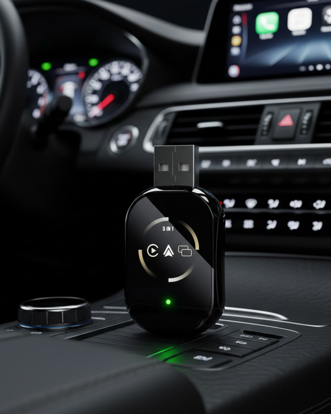 Araç İçi Kablosuz CarPlay Android Auto AirPlay Adaptörü - Lisinya Araç İçi Kablosuz CarPlay Android Auto AirPlay Adaptörü - Lisinya