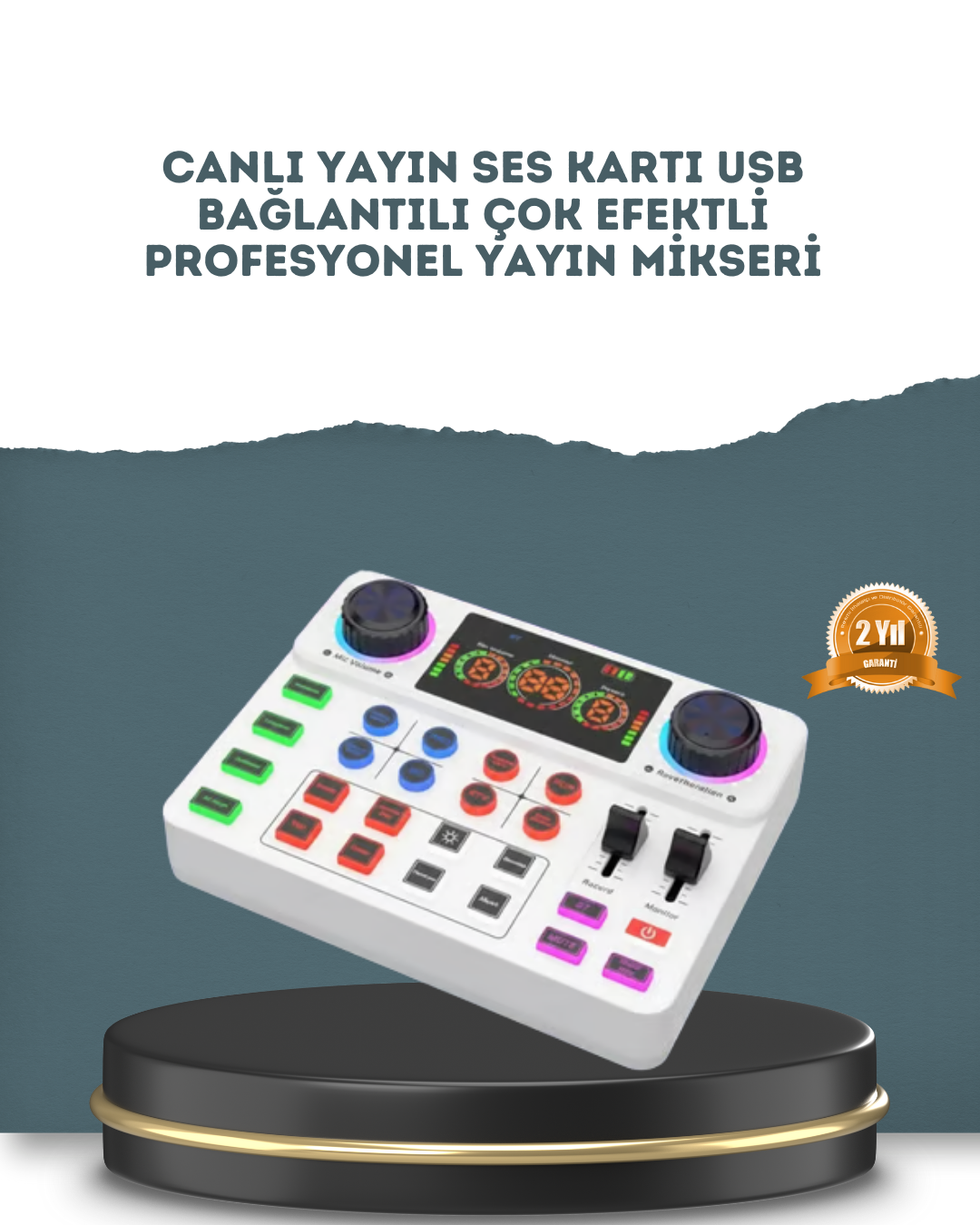 Gürültü Engelleme Özellikli Canlı Yayın Ses Kartı - Lisinya