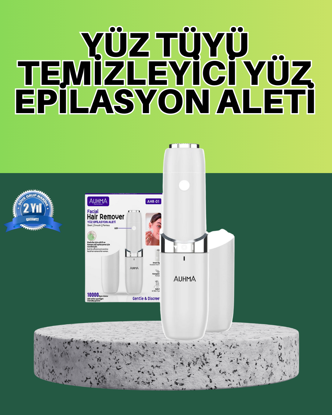 Hassas Ciltler İçin LED Destekli Yüz Epilasyon Cihazı - Lisinya