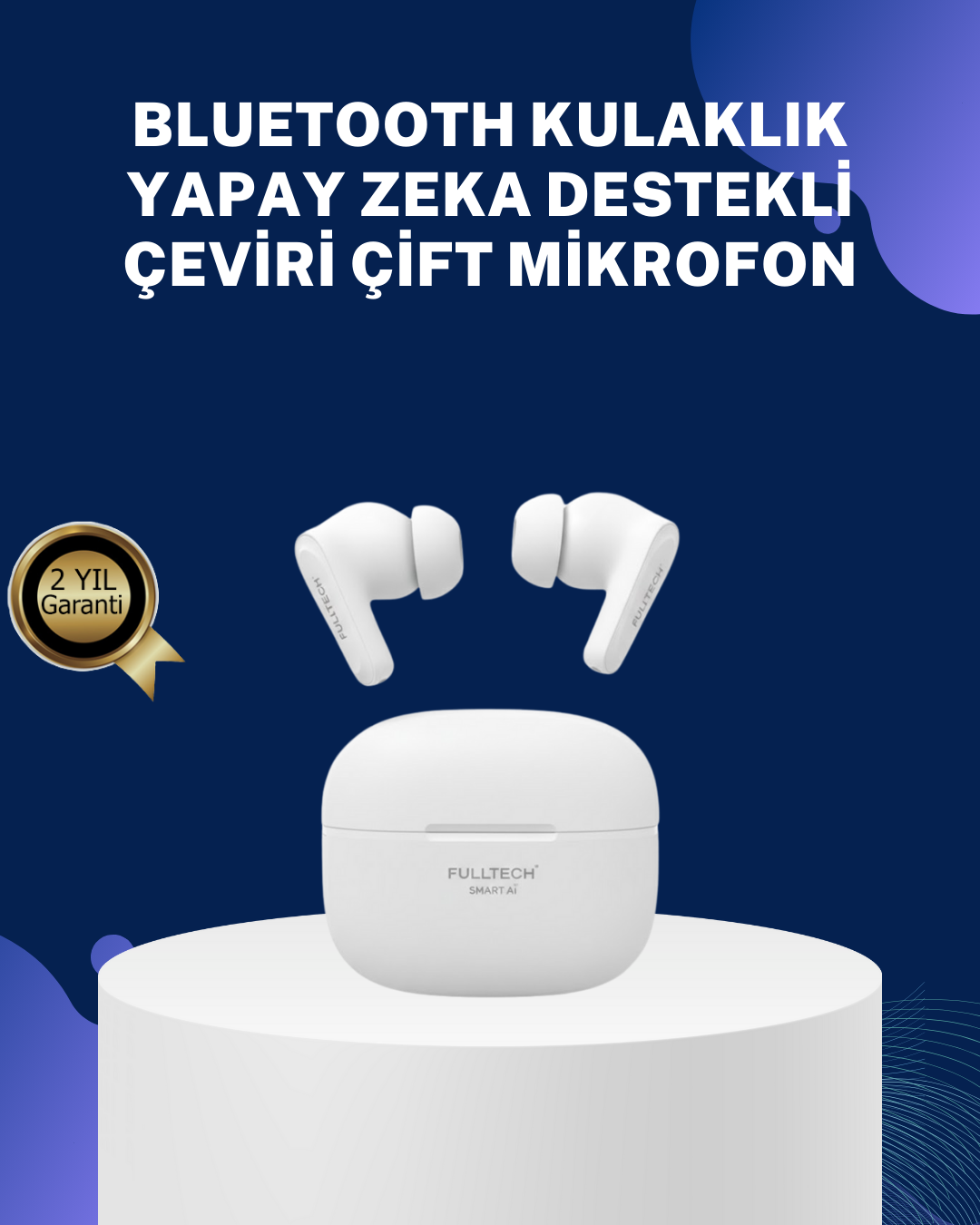 Akıllı Çeviri Teknolojili TWS Kulaklık Gürültü Engelleyici - Lisinya