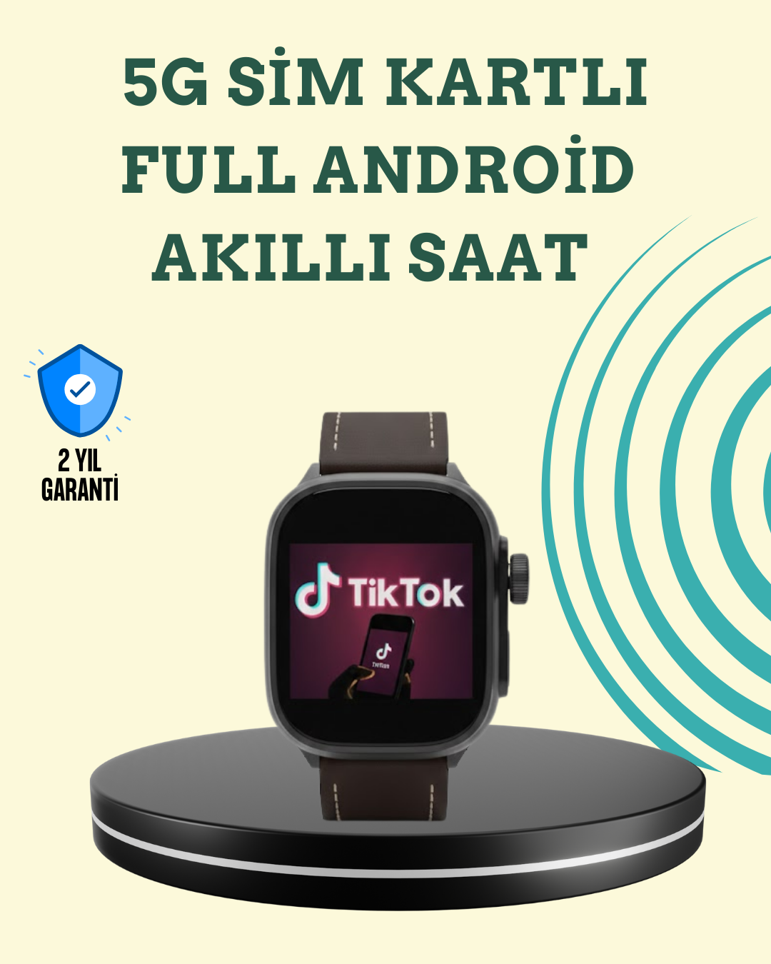 AMOLED Ekranlı Akıllı Saat WhatsApp TikTok YouTube - Lisinya