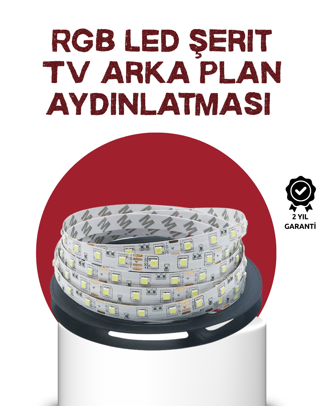 Kendinden Yapışkanlı LED Şerit Televizyon Aydınlatması 2mt - Lisinya Kendinden Yapışkanlı LED Şerit Televizyon Aydınlatması 2mt - Lisinya