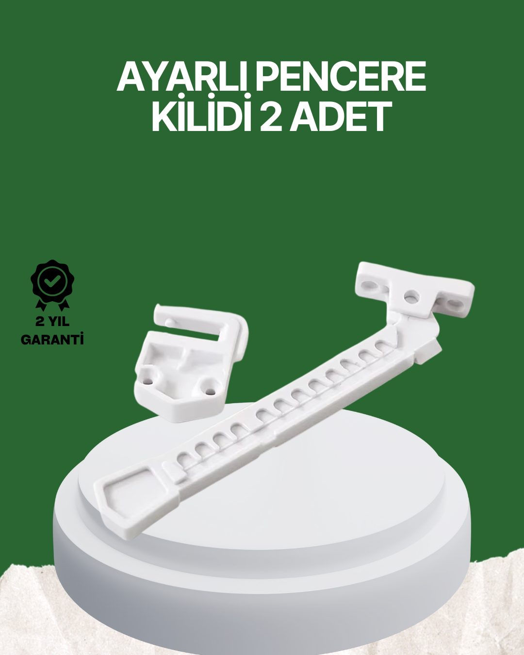 Çocuk ve Evcil Hayvanlar İçin Pencere Emniyet Kilidi 2 Adet - Lisinya