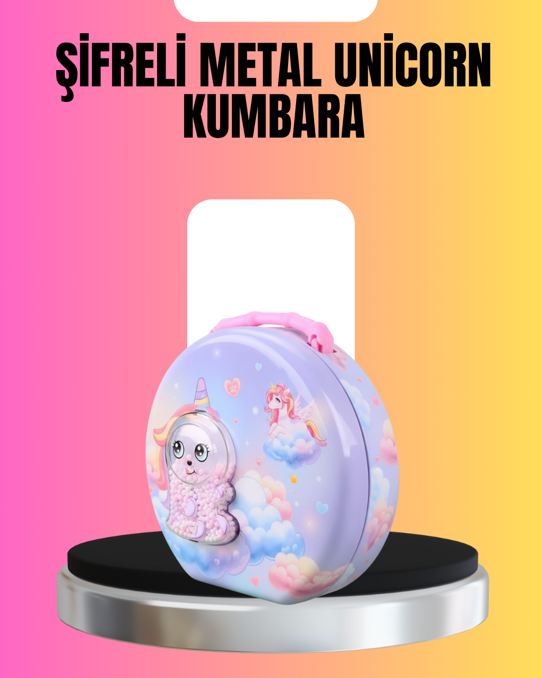 Şifreli Mini Çocuk Kasası Metal Gövde Güvenli Saklama - Lisinya