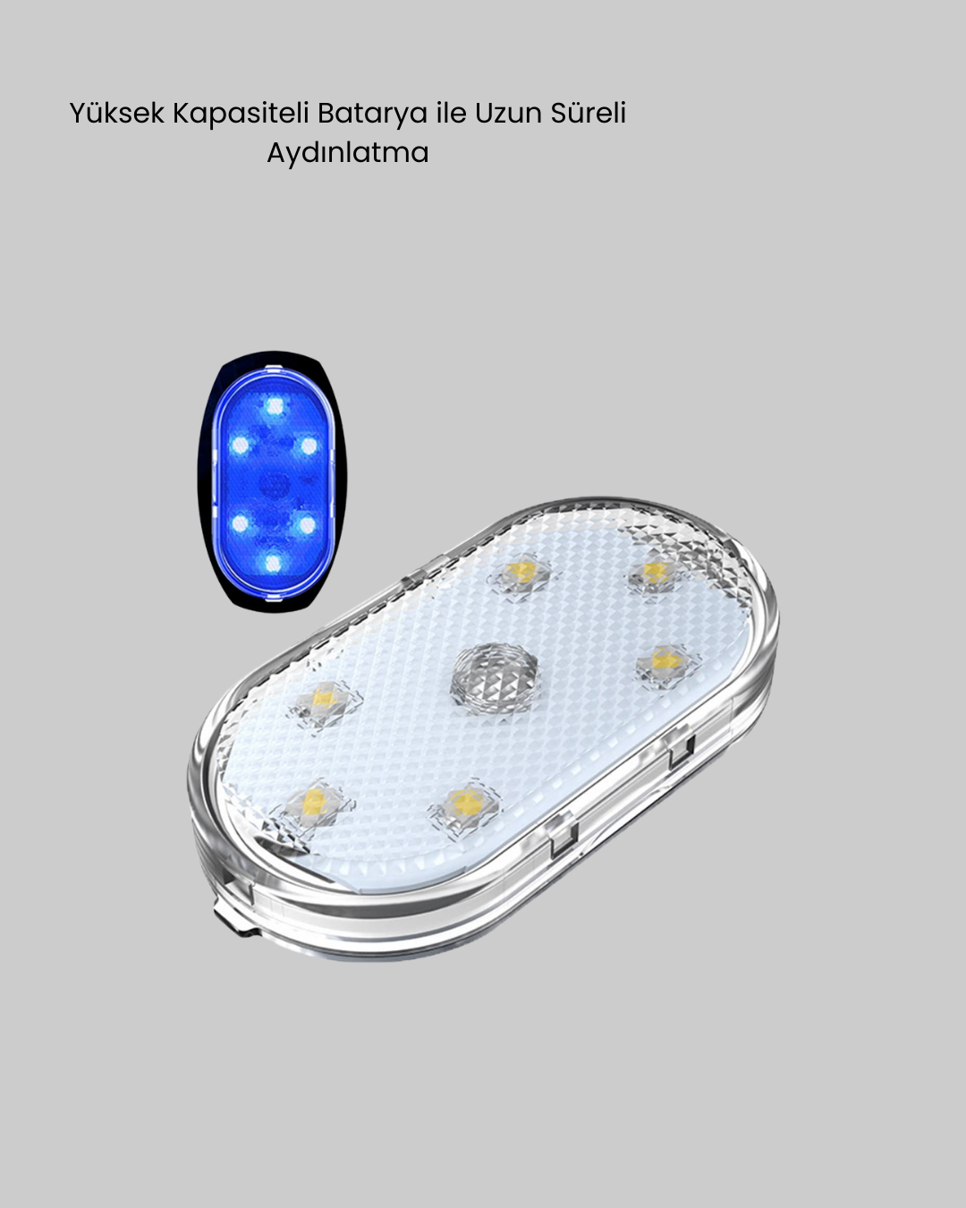 Araç İçi Düzen ve Ambiyans Seti Çift Bardak Tutucu + LED Işık - Lisinya
