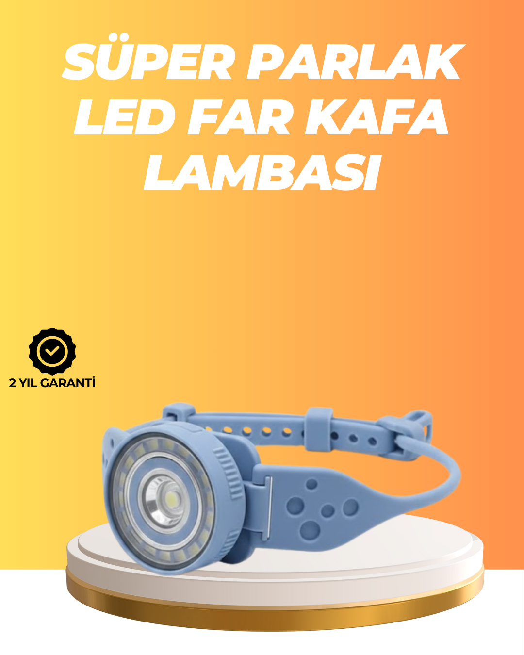 Suya Dayanıklı LED Kafa Lambası Outdoor Kullanım - Lisinya