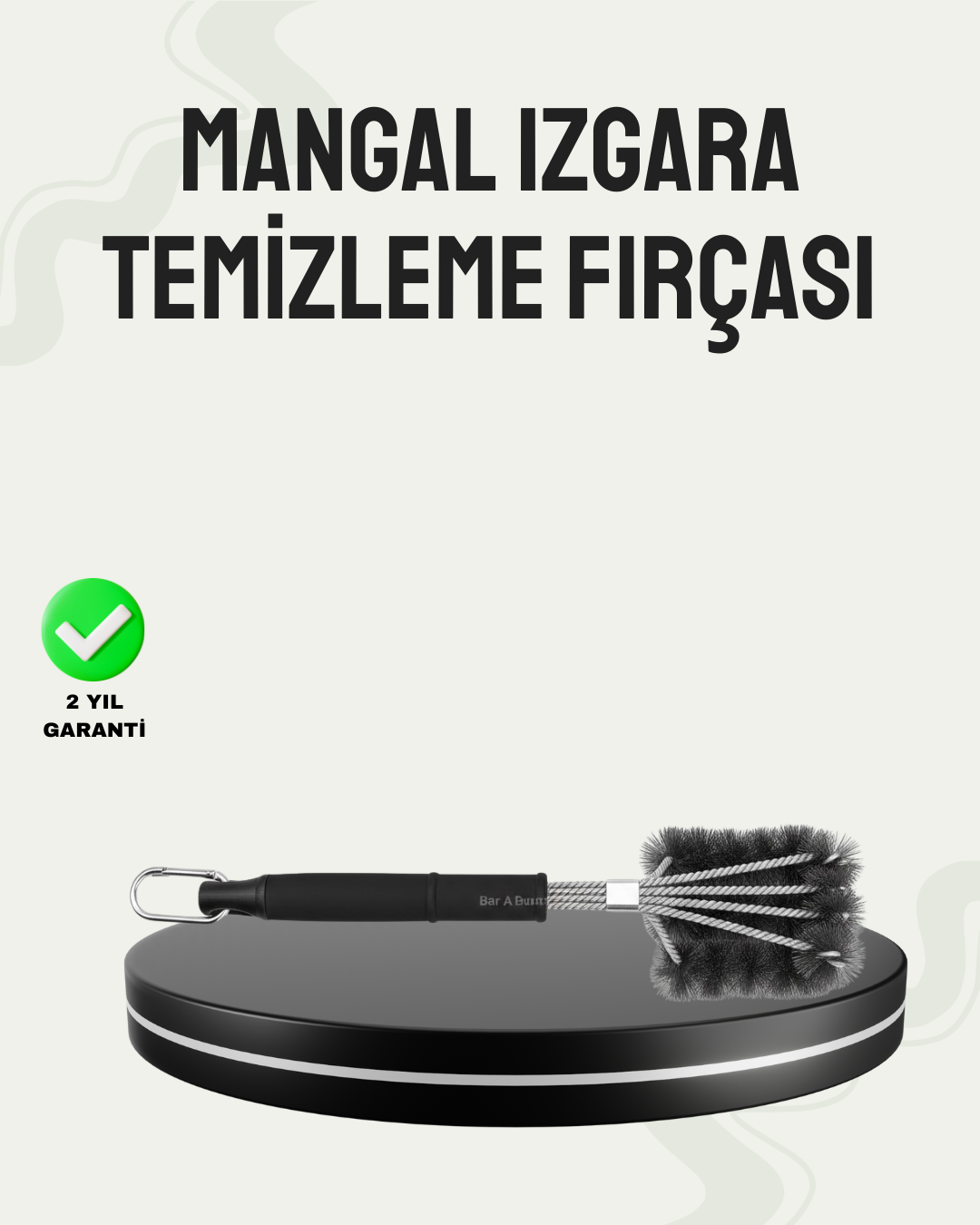 Paslanmaz Çelik Telli Mangal Temizlik Fırçası - Lisinya