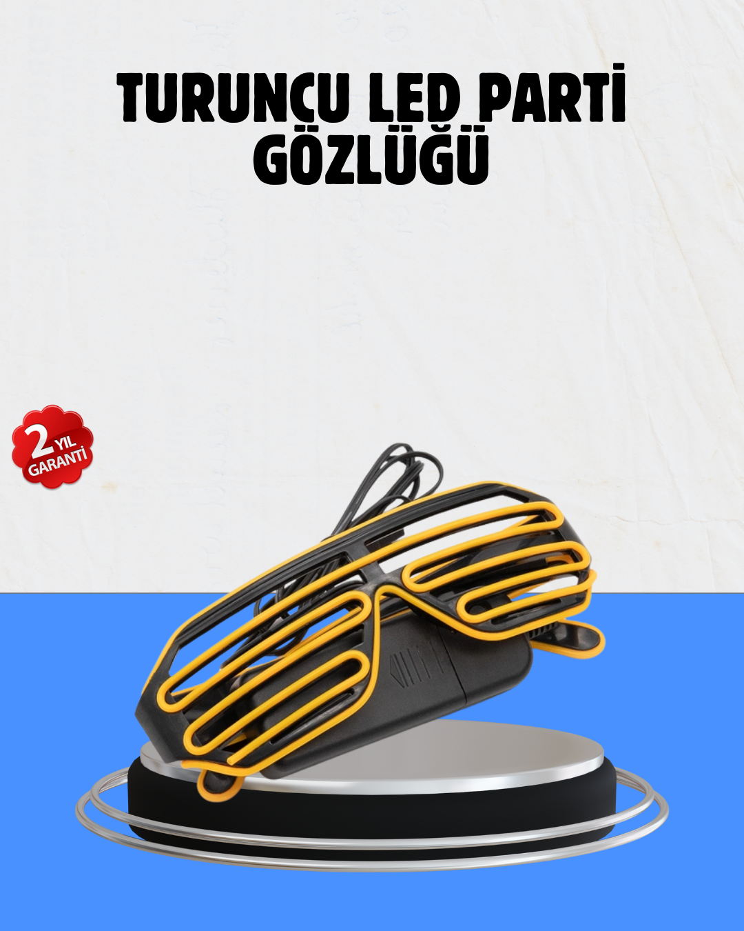 Kutlamalara Renk Katan LED Işıklı Parti Gözlüğü - Lisinya