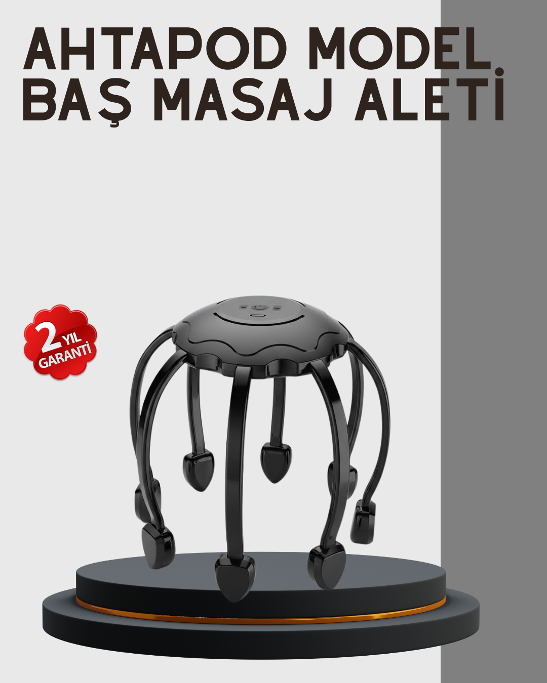 Çok Noktalı Elektrikli Kafa Masaj Cihazı 3 Modlu Rahatlatıcı Masaj - Lisinya