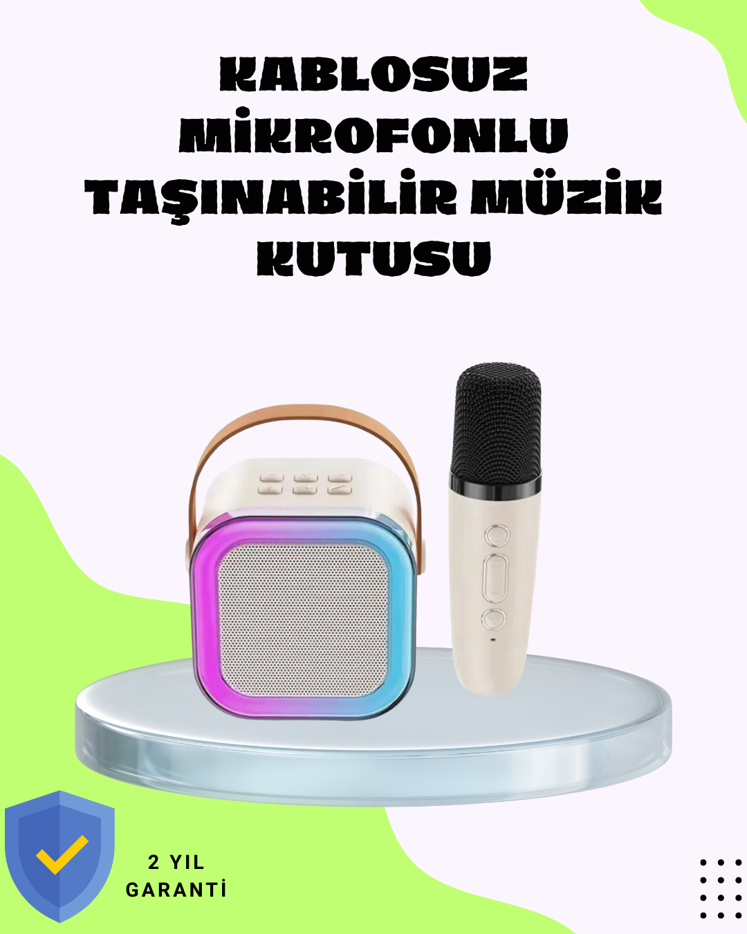 Taşınabilir Karaoke Mikrofon Seti Bluetooth Hoparlörlü - Lisinya Taşınabilir Karaoke Mikrofon Seti Bluetooth Hoparlörlü - Lisinya
