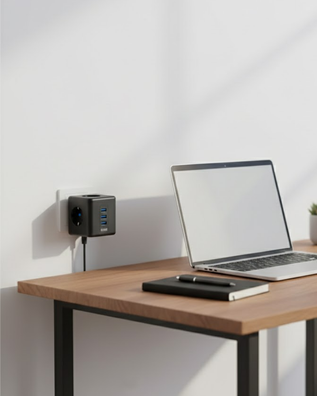 Akım Korumalı Küp Priz 3 Priz Girişi ve 3 USB Şarj Özellikli - Lisinya Akım Korumalı Küp Priz 3 Priz Girişi ve 3 USB Şarj Özellikli - Lisinya