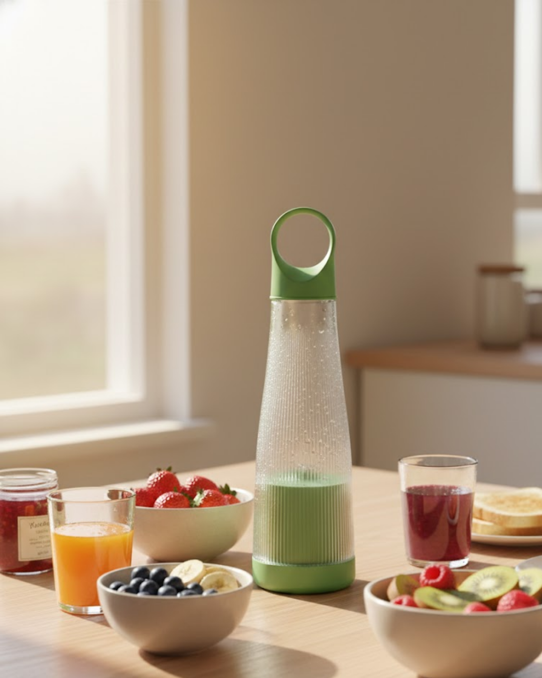 Günlük Smoothie ve Shake İçin USB Şarjlı Taşınabilir Blender - Lisinya