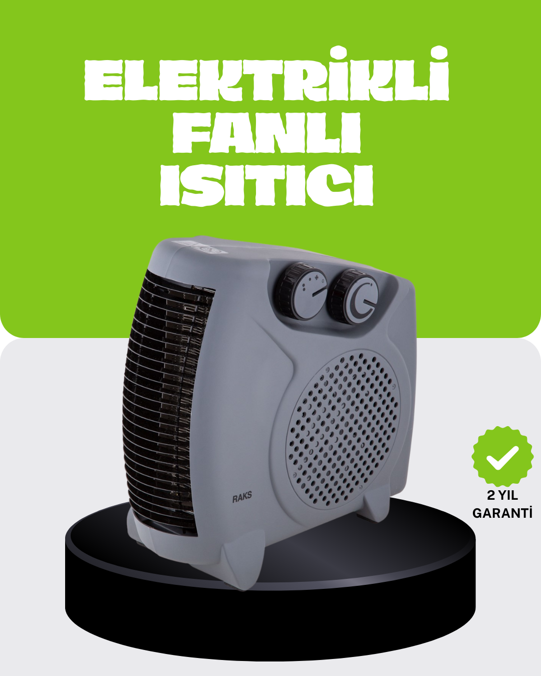 Güvenli Elektrikli Fanlı Isıtıcı Termostatlı Hızlı Isıtma - Lisinya
